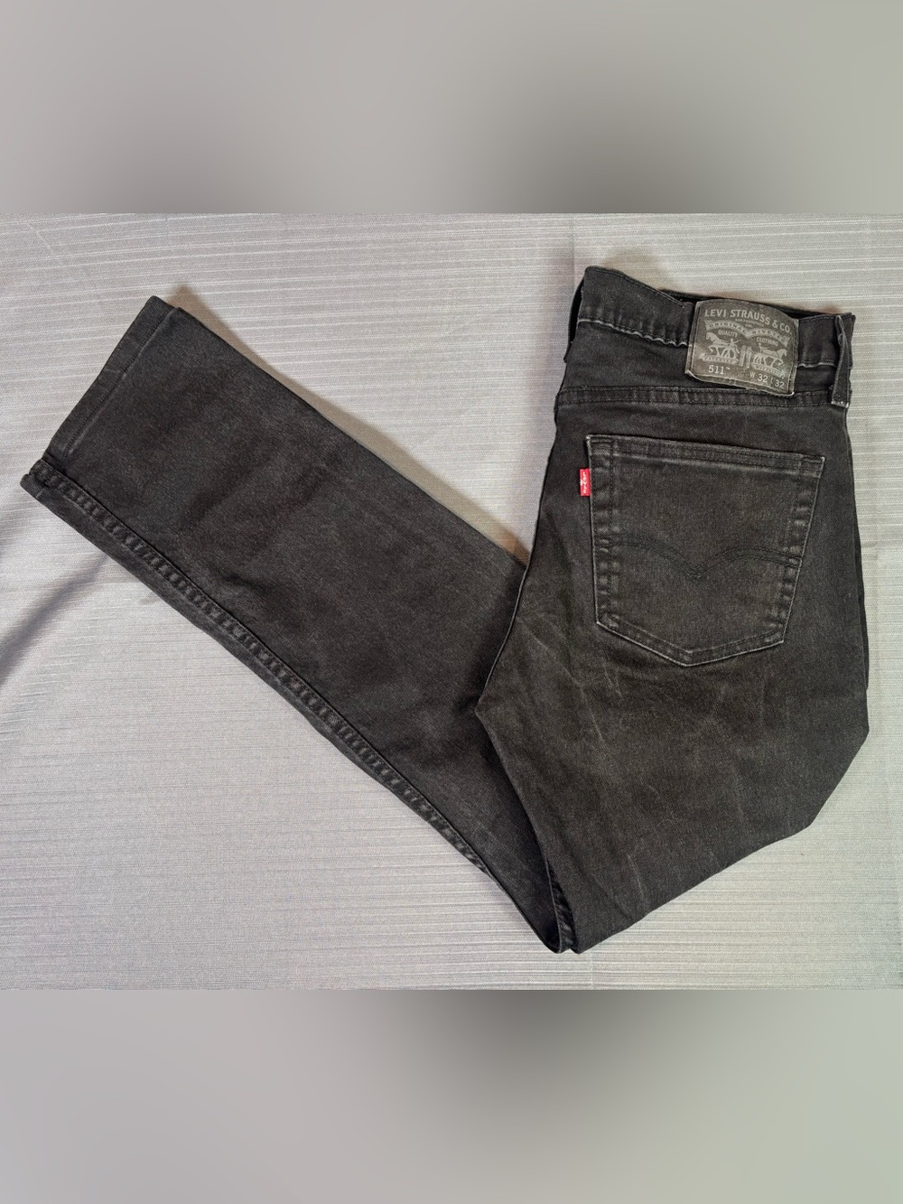 Levi’s 511 Slim Fit Jeans Men’s 32x32 Black WaterLess Stretch Denim